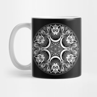 Sphynx Cat - Black and White  - Sunweaver Mug